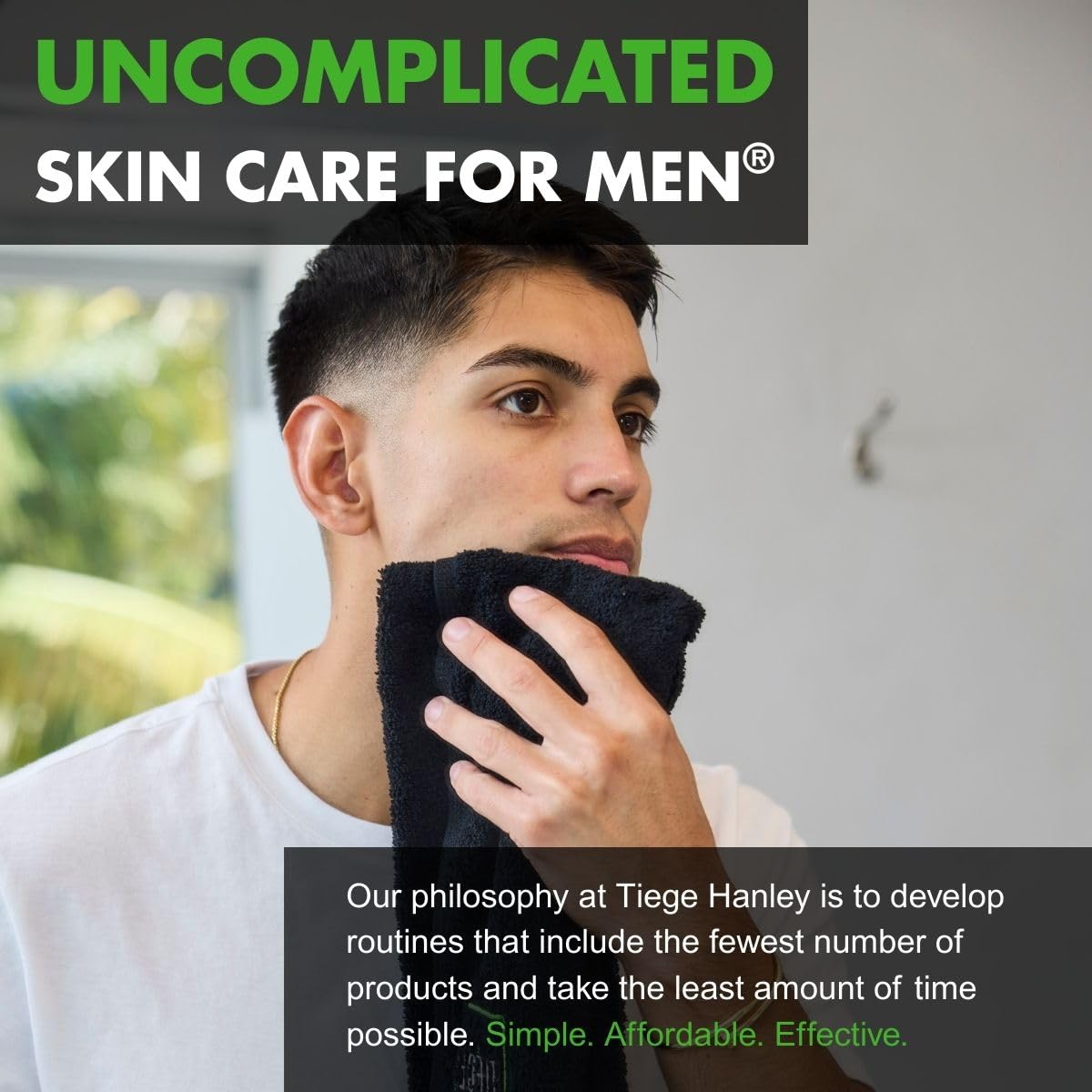 Tiege Hanley Essential Men's Skin Care Set, 30-Day, 4 Piece - Tiege Hanley