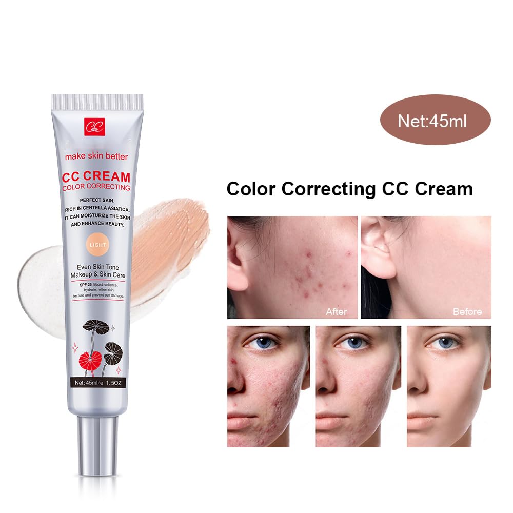 Color Correcting CC Cream with SPF 25 Coverage Lightweight - Fovcos Official Imagery - 8