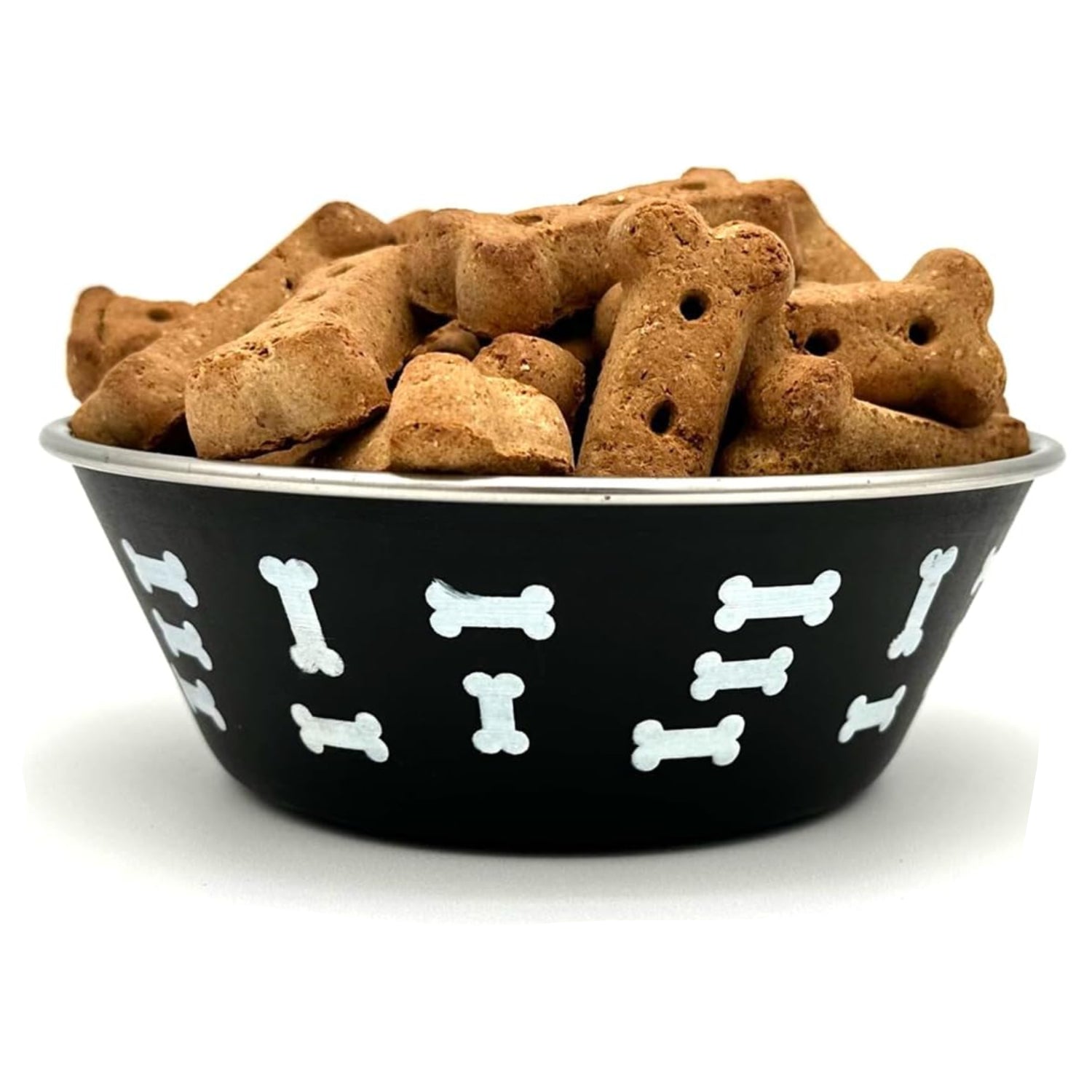Office Snax Doggie Snax in a 10-pound box, crunchy dog treats for pets, with colorful packaging and dog images.