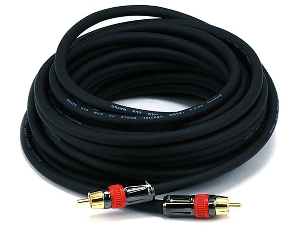 Monoprice 102683 25 Feet RG6 RCA CL2 Rated Digital Coaxial - Monoprice Official Imagery - 2