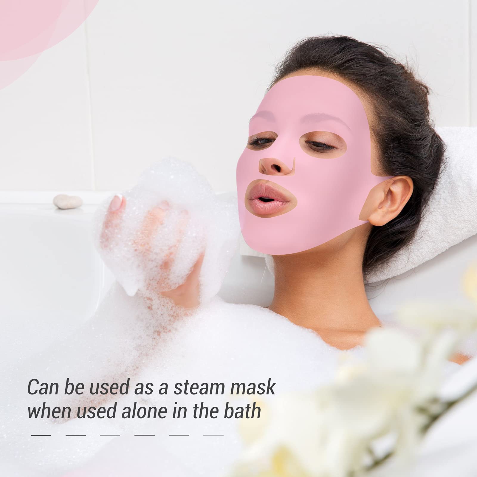Maitys 5 Pcs Reusable Silicone Face Mask Cover for Sheet Mask, - Maitys