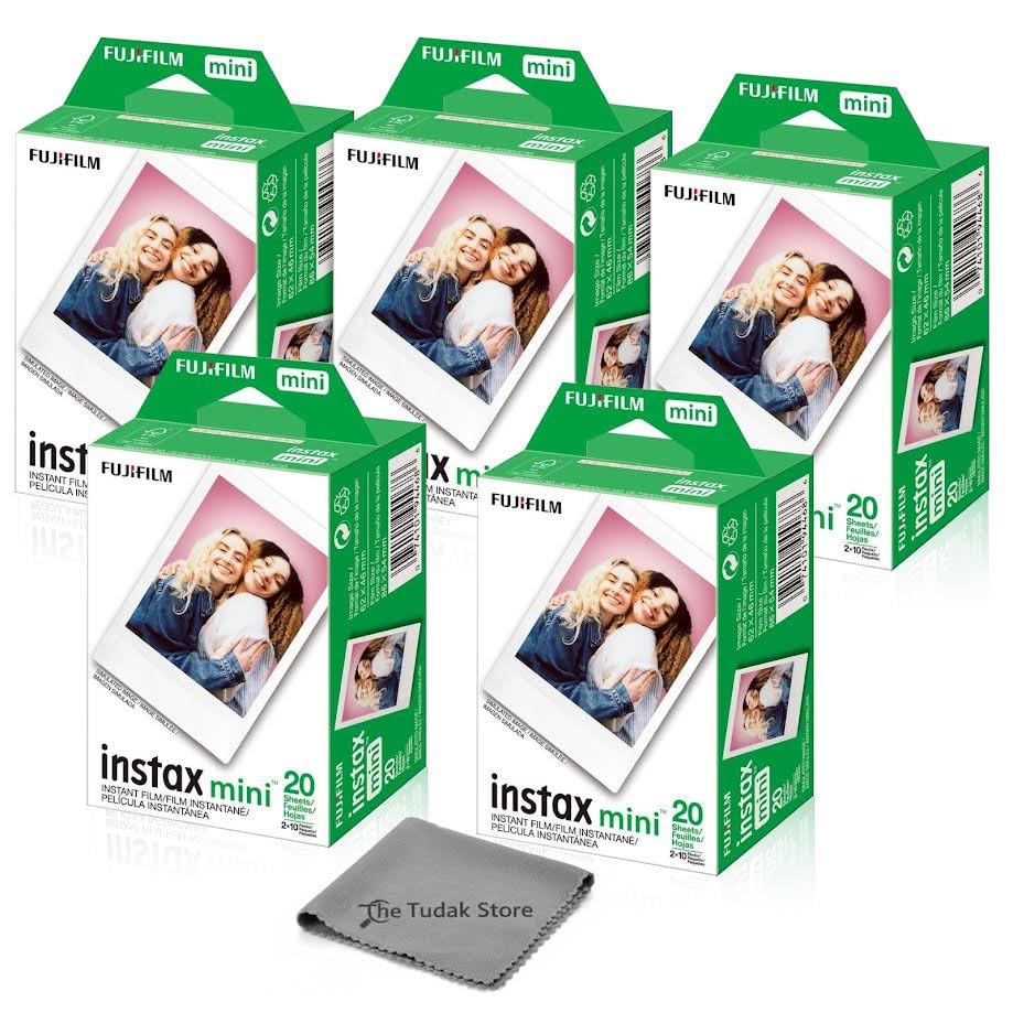 Fujifilm Instax Mini Instant Film, 100 Sheets – White Daylight IS - Fujifilm Official Product View 1