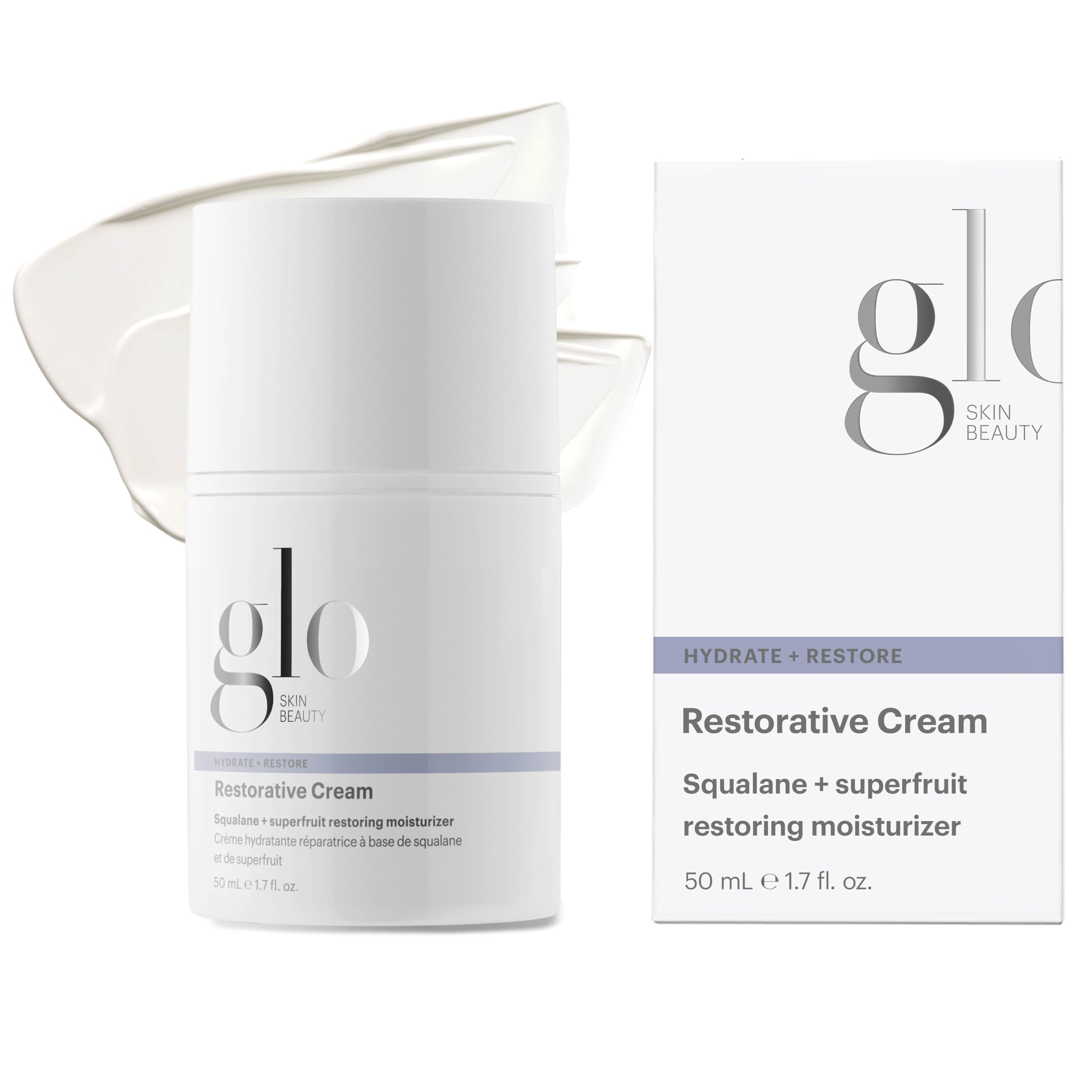 Glo Skin Beauty Restorative Cream Moisturizer, Dry Skin, 1.7 oz - Product Imagery