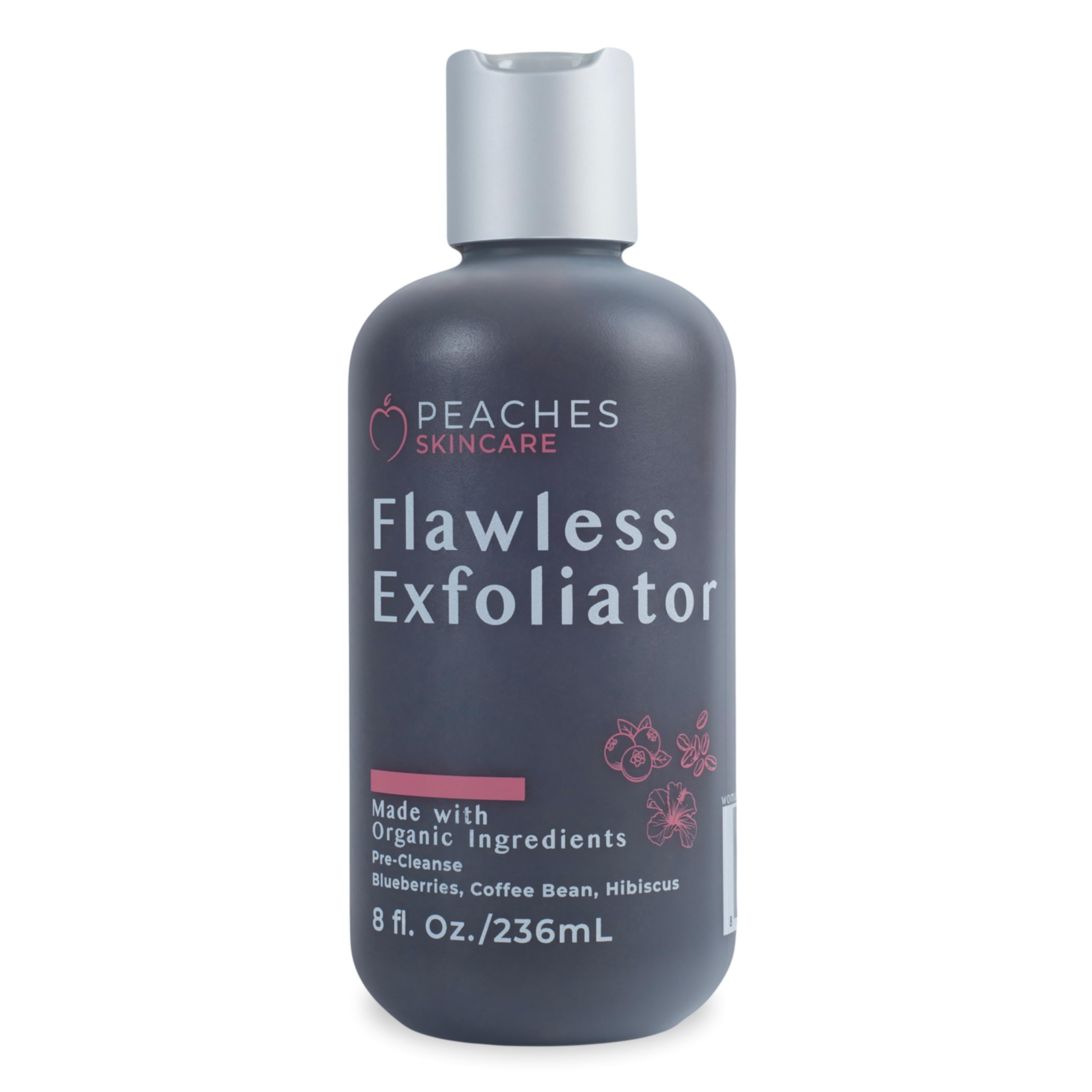 Peaches Skin Care Face Exfoliator Scrub - Vegan Daily Facial - Product Imagery
