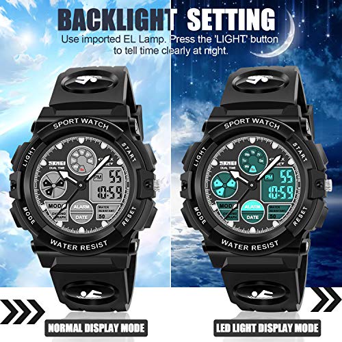 Kids Digital Watches, LED Waterproof Sports Watches for Kids- - Product Imagery