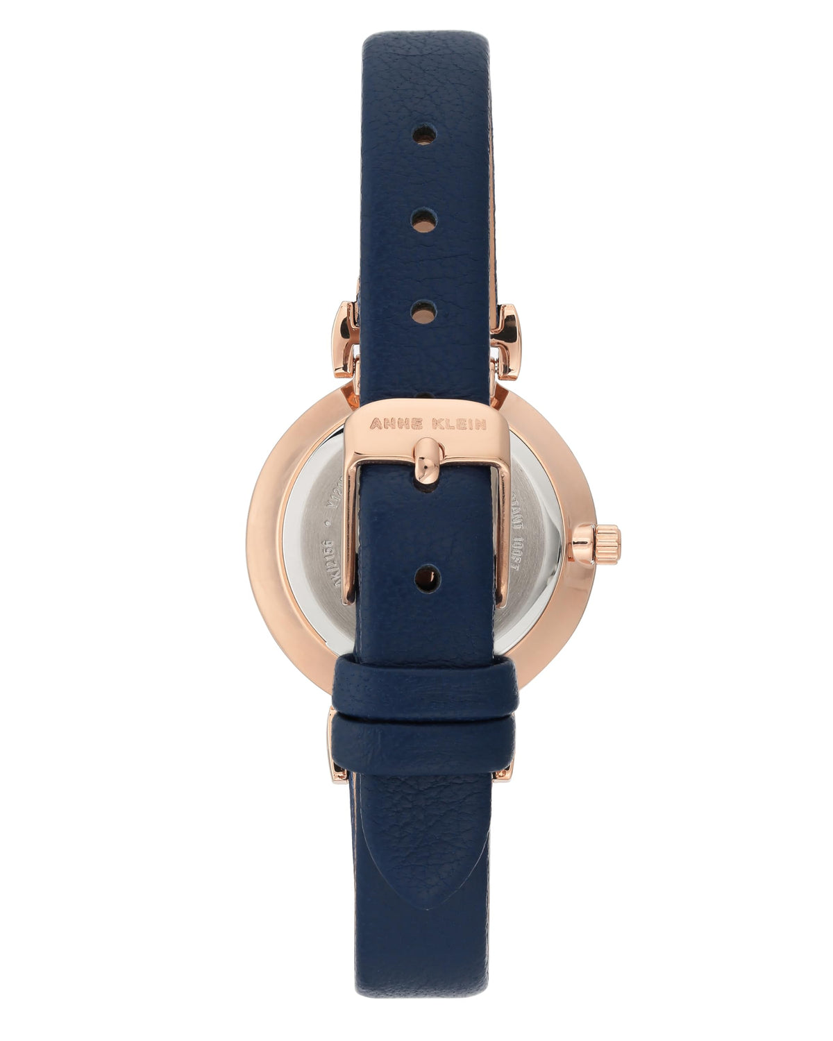 Anne Klein Women s Easy to Read Navy Leather Strap Watch AK - Anne Klein Official Imagery - 4