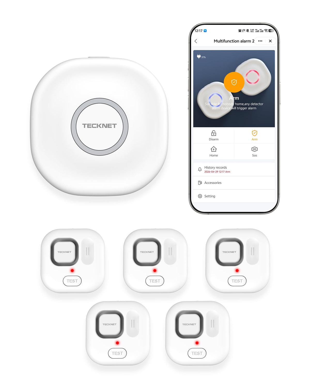TECKNET Wi Fi Water Leak Detector Kit 120dB Smart Water - TECKNET Official Imagery - 8