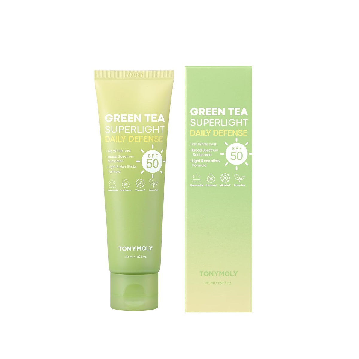 TONYMOLY Green Tea Face Sunscreen SPF 50 PA No White Cast 1 - TONYMOLY Official Imagery - 3