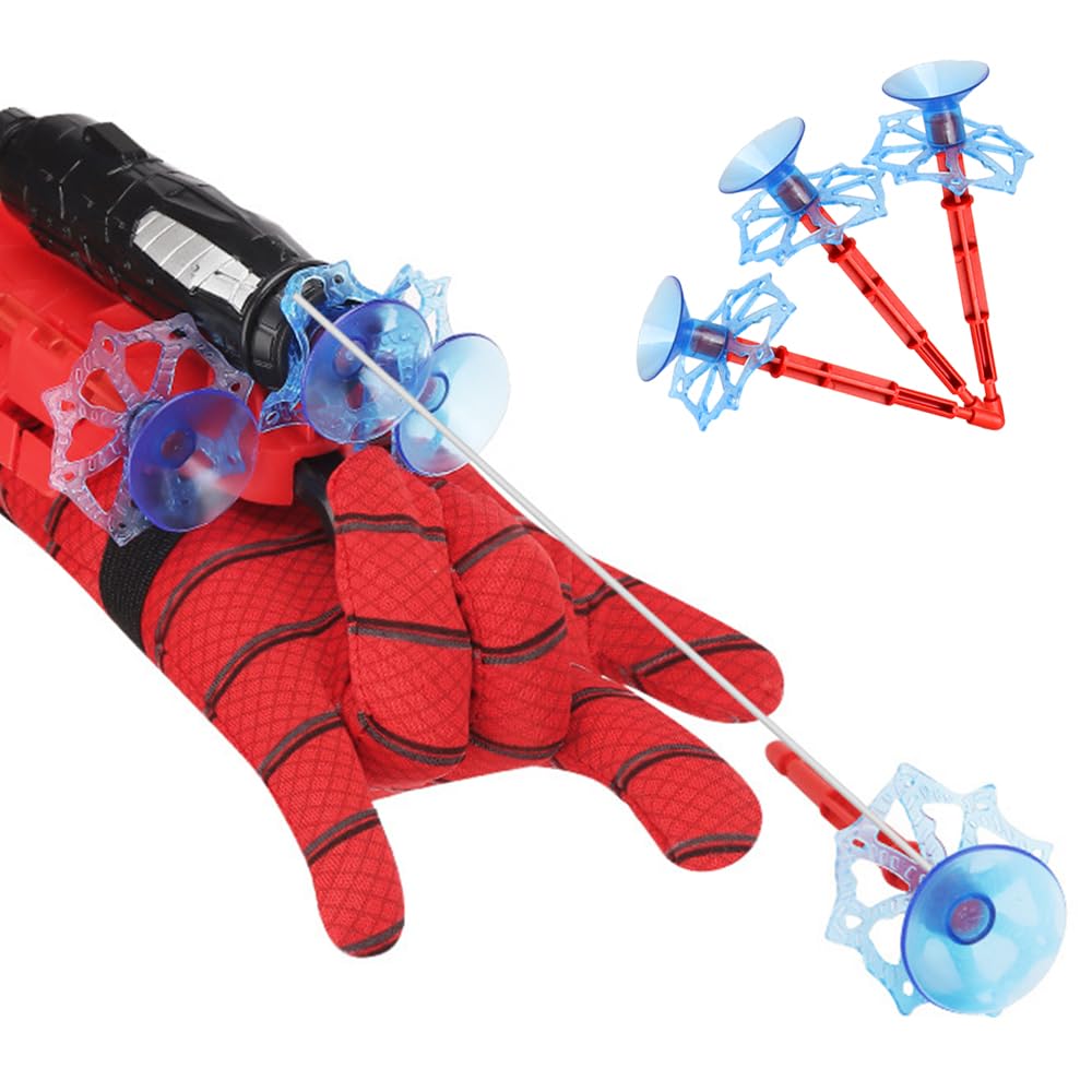 Xohny Spider Web Shooters with Glove for Kids Cosplay Party Favor - Product Imagery