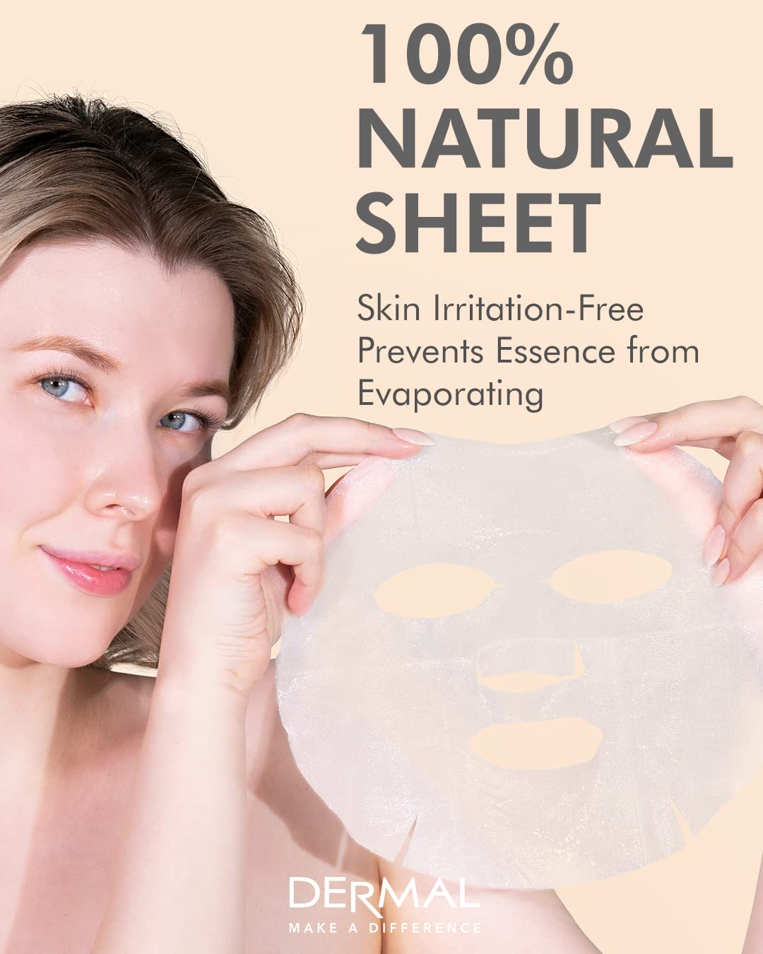 DERMAL 48 Korean Essence Sheet Mask Variety Pack 24 Formulas - DERMAL Official Imagery - 6