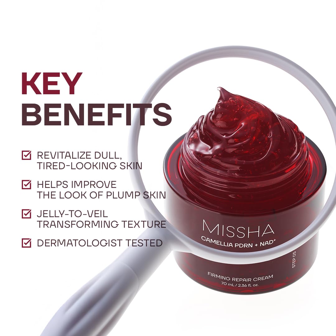 MISSHA PDRN NAD Firming Repair Cream Korean Face Moisturizer - MISSHA Official Product Imagery - 4