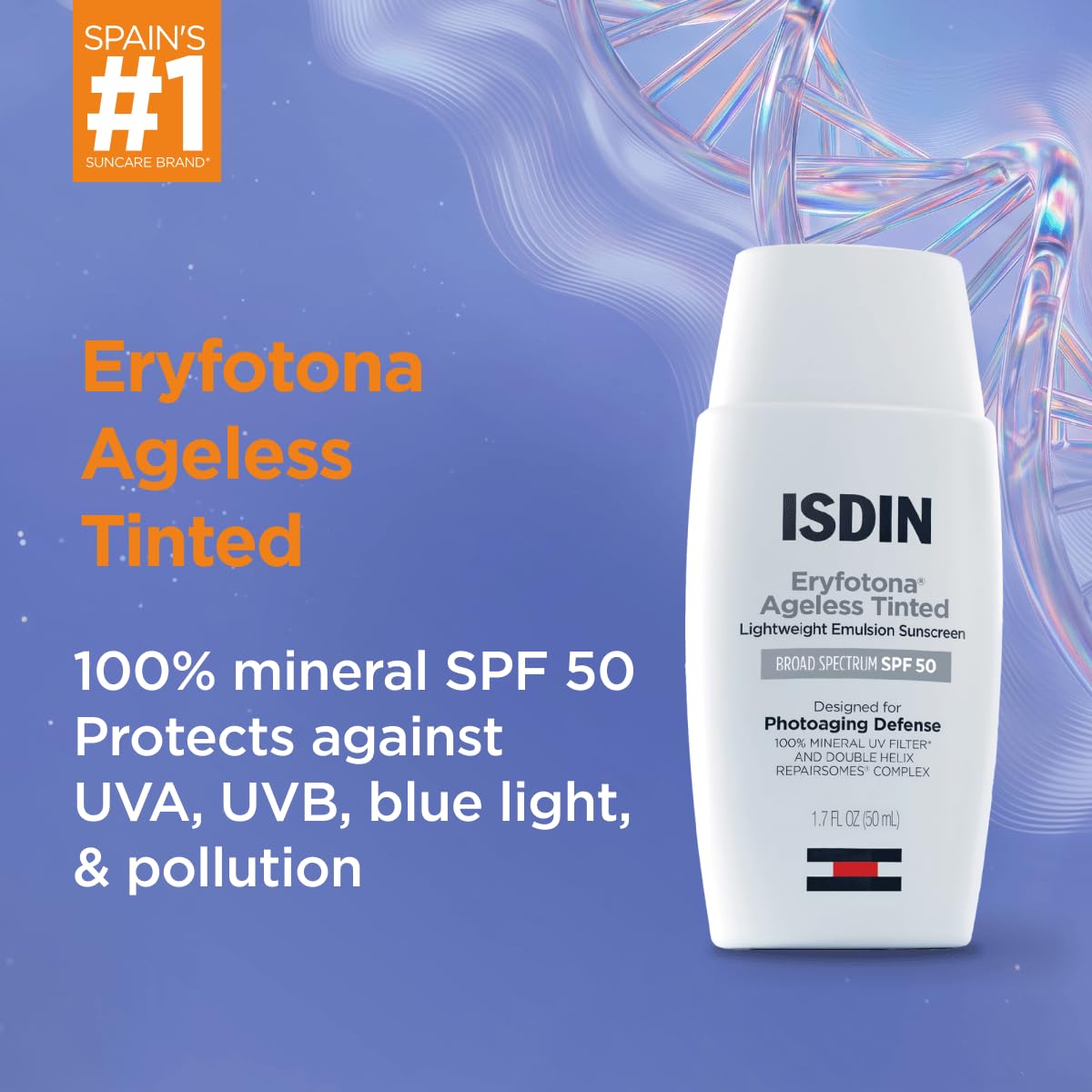 ISDIN Eryfotona Ageless Tinted Mineral Face Sunscreen SPF 50 - Premium Selection Official Imagery - 3