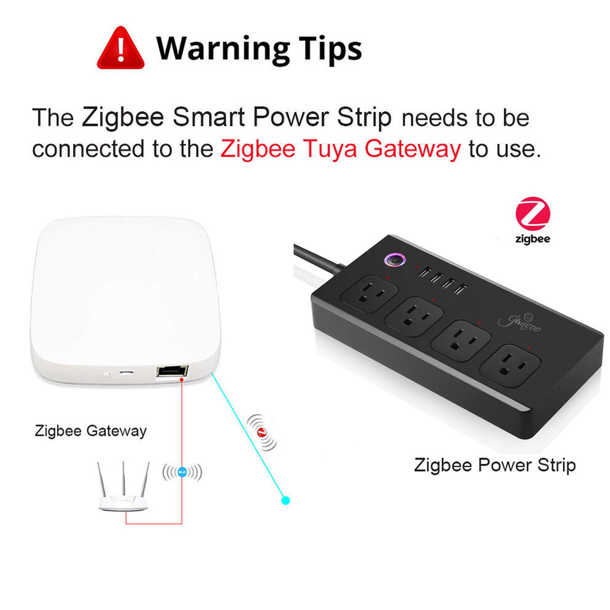 XENON ZigBee Power Strips Voice APP Timer 4 Individually - XENON Official Imagery - 4