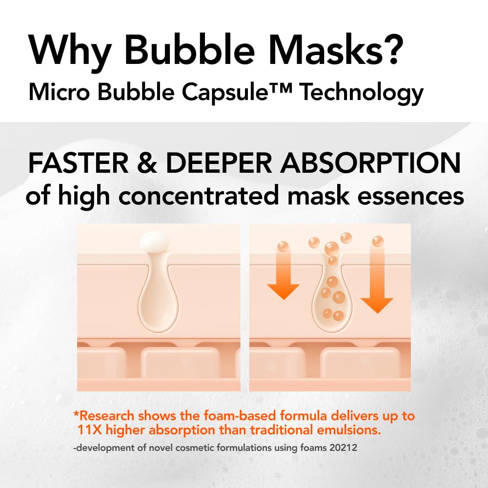 30 Seconds Bubble Mask LIFT, Collagen Firming Face Mask, 2.36 fl - MENOKIN