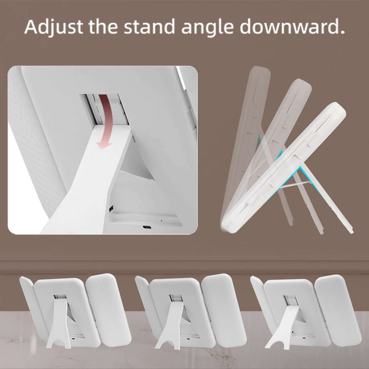 Tri fold Vanity Mirror with Light 1X 5X 10X 20X 30X Makeup - Junyaoxuan Official Imagery - 3