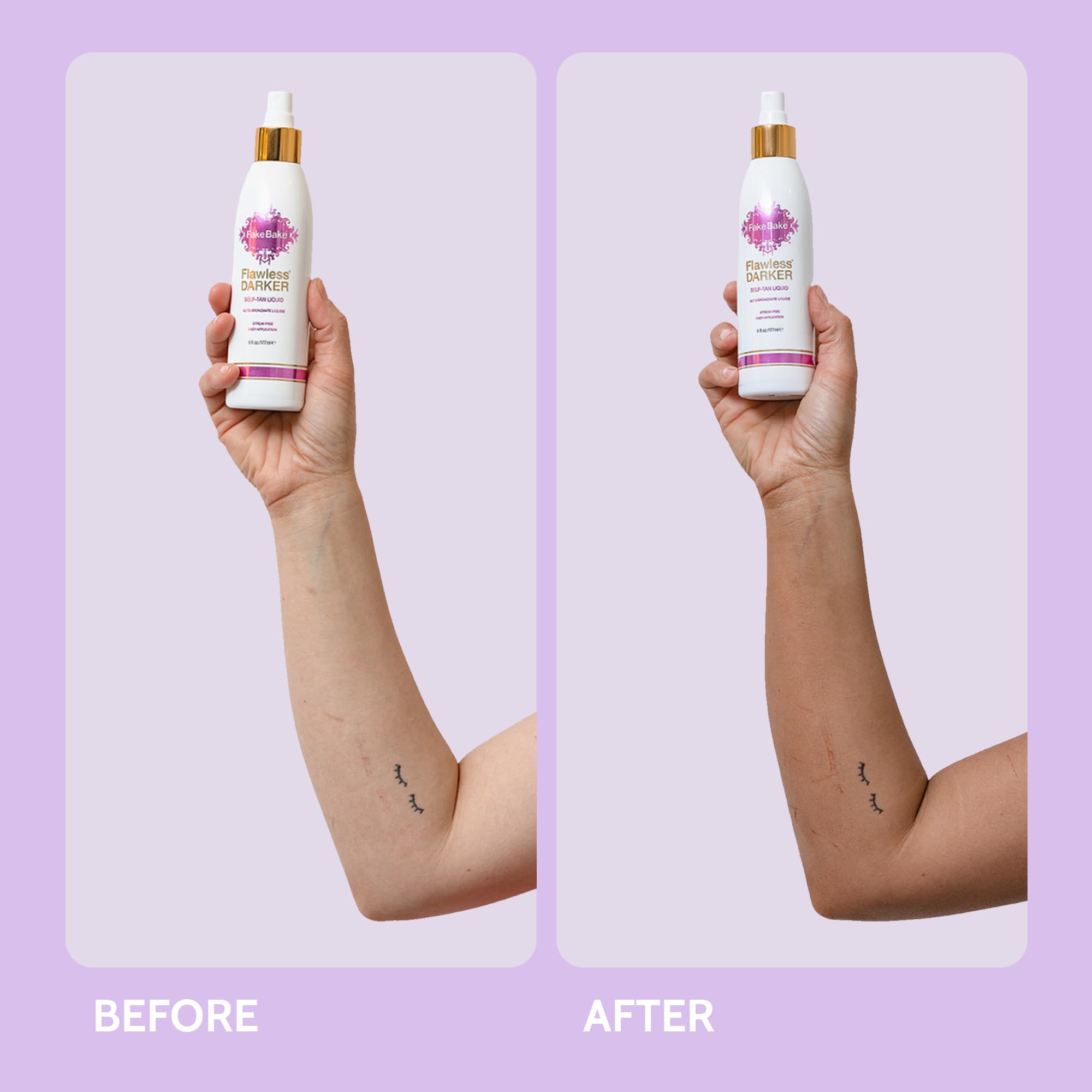 Fake Bake Flawless Self Tanner Liquid | Long Lasting Fake Tan | 6 Oz - Fake Bake Official Product View 5