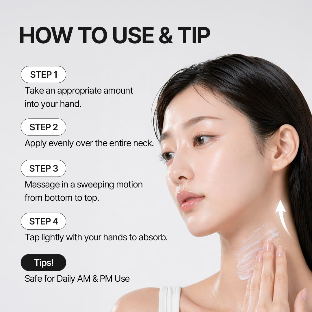 MDP+ Premium Collagen Naite Thread Neck Cream 2.0 | Skin Tightening, Firming, 3.38oz/100ml, Anti-Aging, Moisturizer Face Cream, Neck & Décolleté Wrinkles, Soft Smooth Skin - MDP Official Product View 9