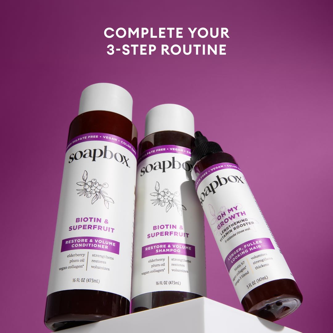 Soapbox Oh My Growth Hair Treatment, Vitamin Booster for Thicker Hair - Soapbox Official Product View 9