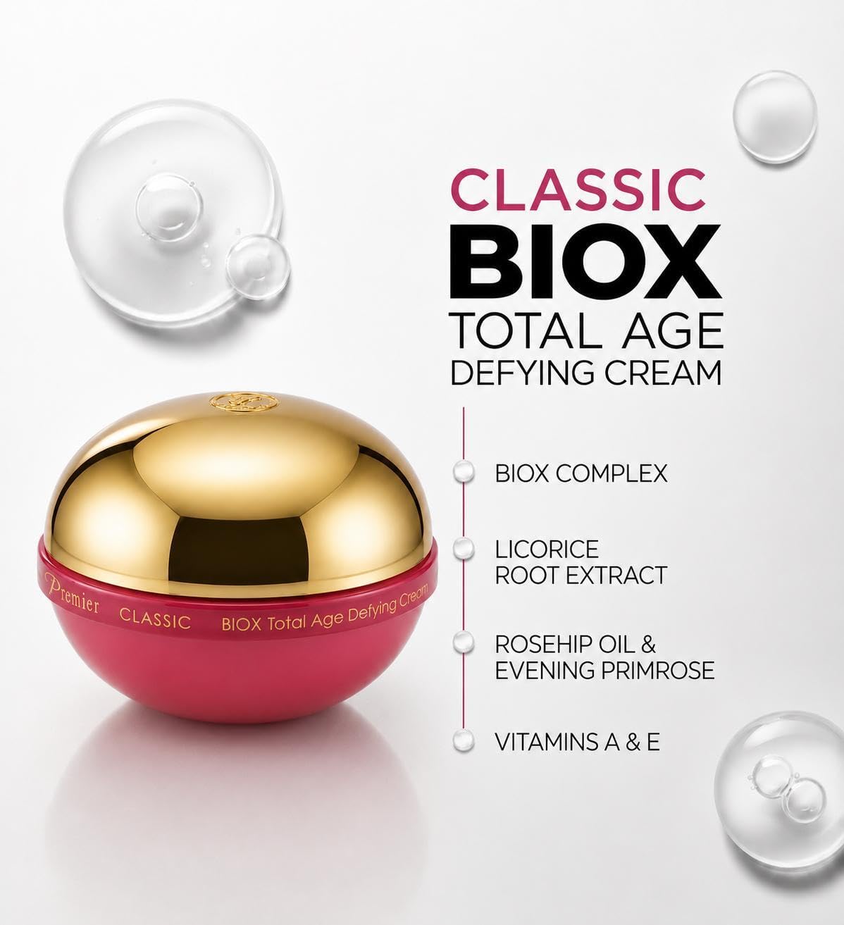 Premier Dead Sea BIOX Anti - Aging Face Cream Vitamin A & Dead Sea - Premier Official Product View 3