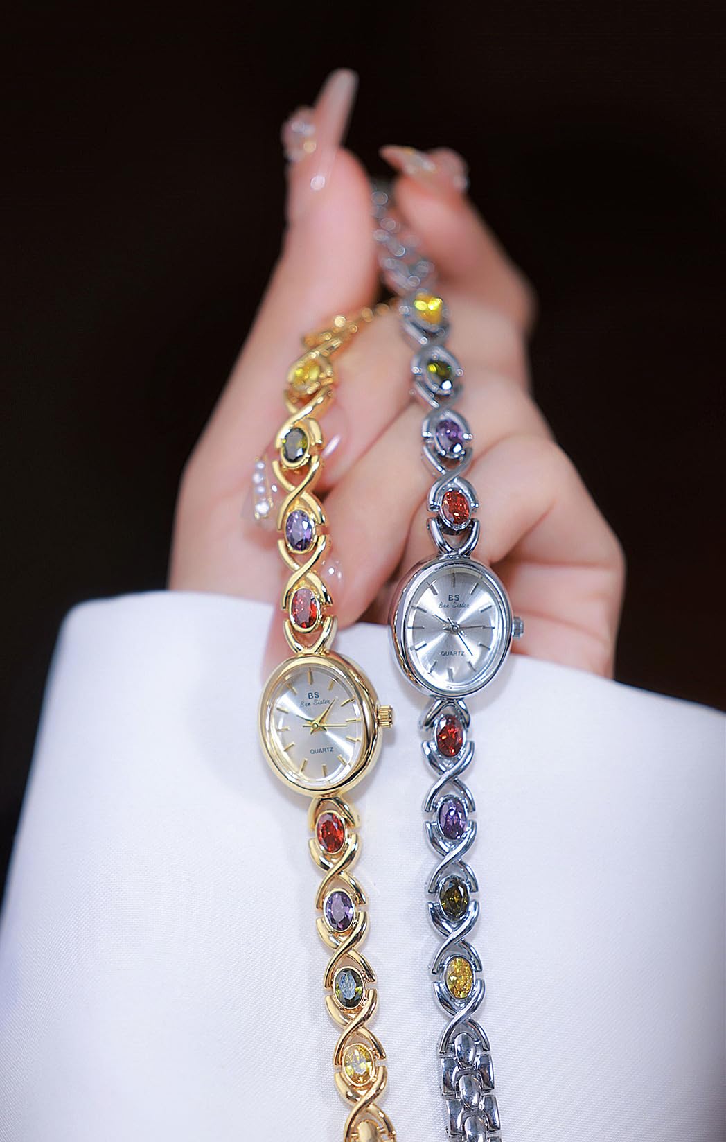 FANMIS Gold Watches for Women with Small Fase Oval Bracelet - FANMIS Official Imagery - 6