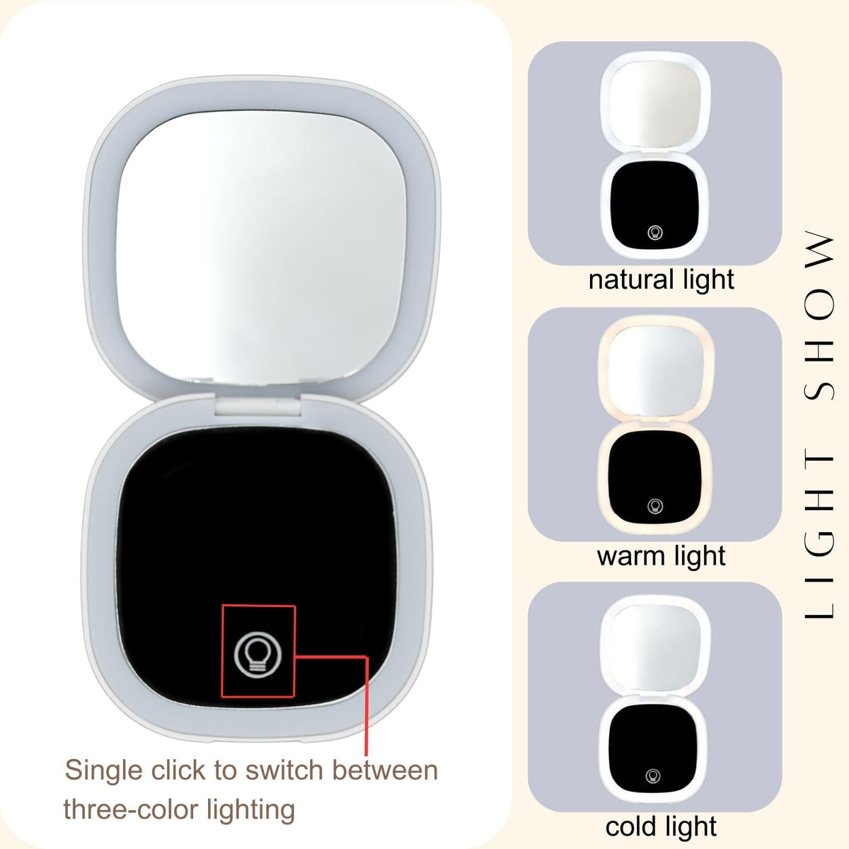 Makeup Mirror with Lights - YABAHU Official Imagery - 5