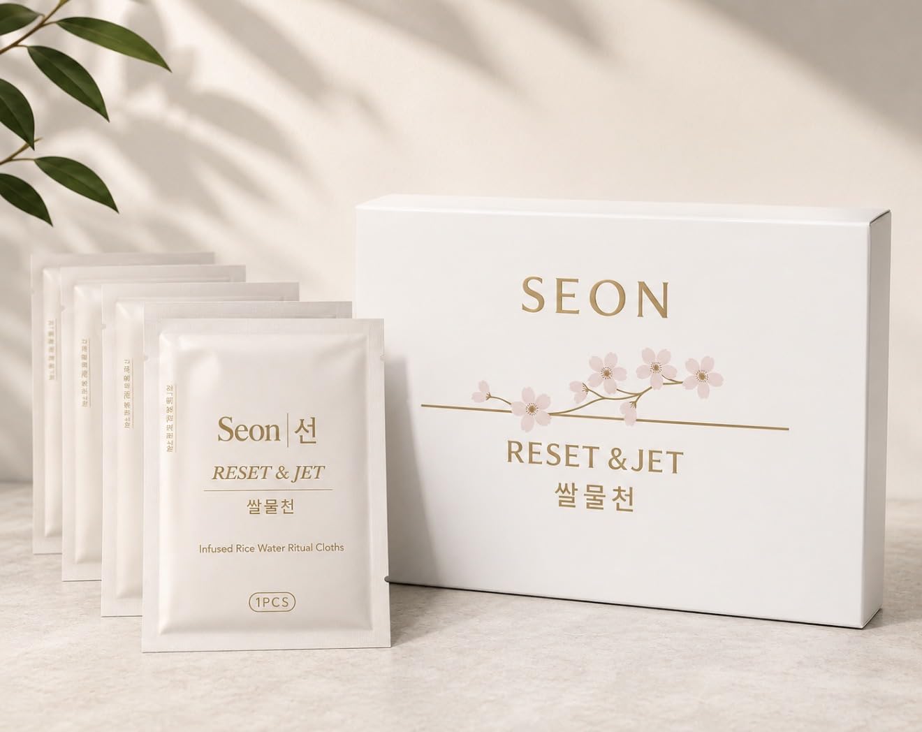 SEON Reset &amp; Jet Korean Skincare Facial Wipes. Rice Water - seon