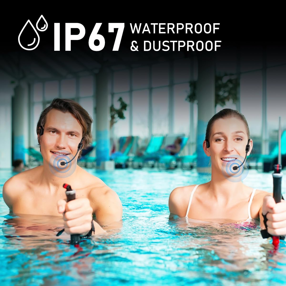 KIMAFUN 2 4G IP67 Waterproof Wireless Fitness Headset - KIMAFUN Official Imagery - 4