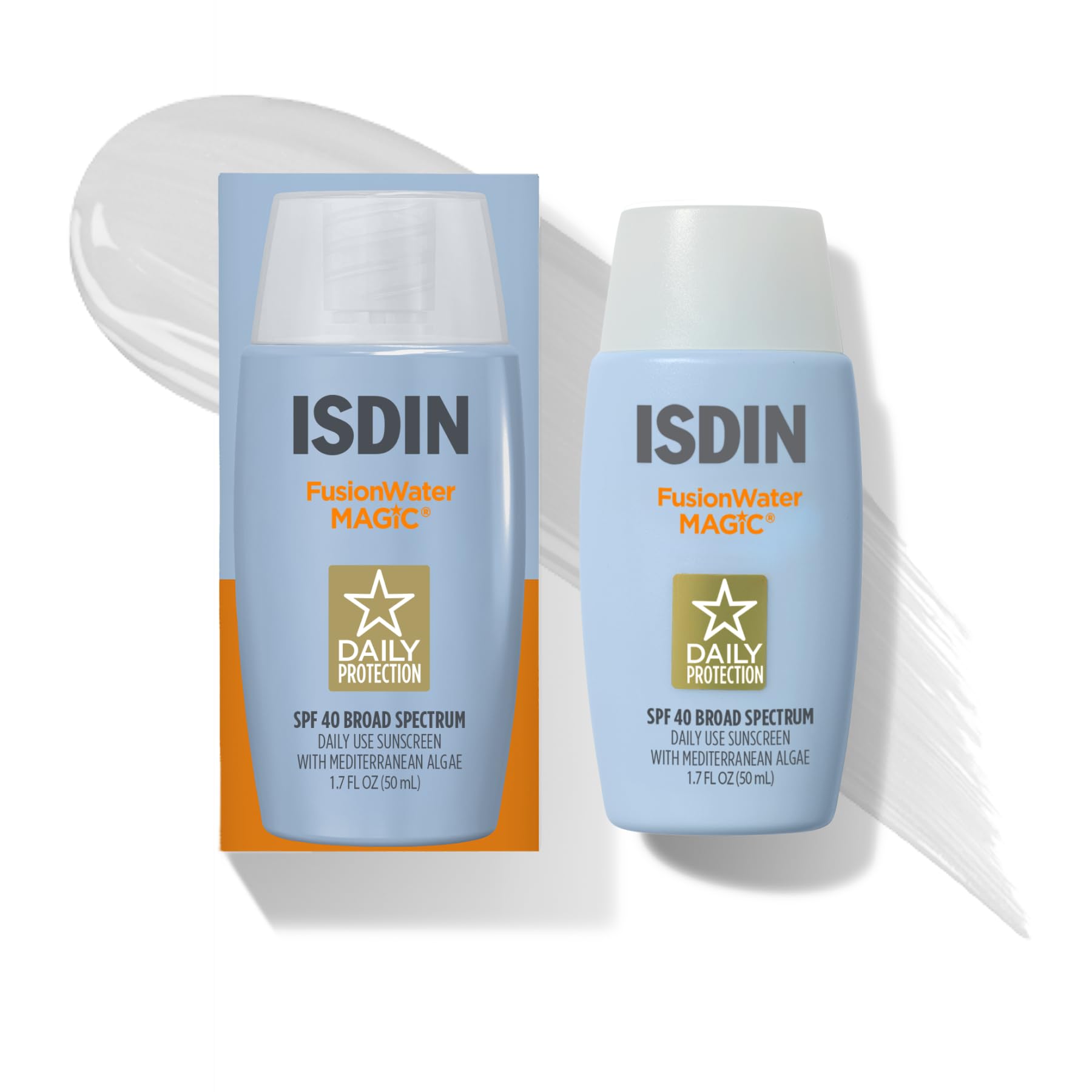 ISDIN Fusion Water MAGIC Lightweight Clear Face Sunscreen - Premium Selection Official Imagery - 1
