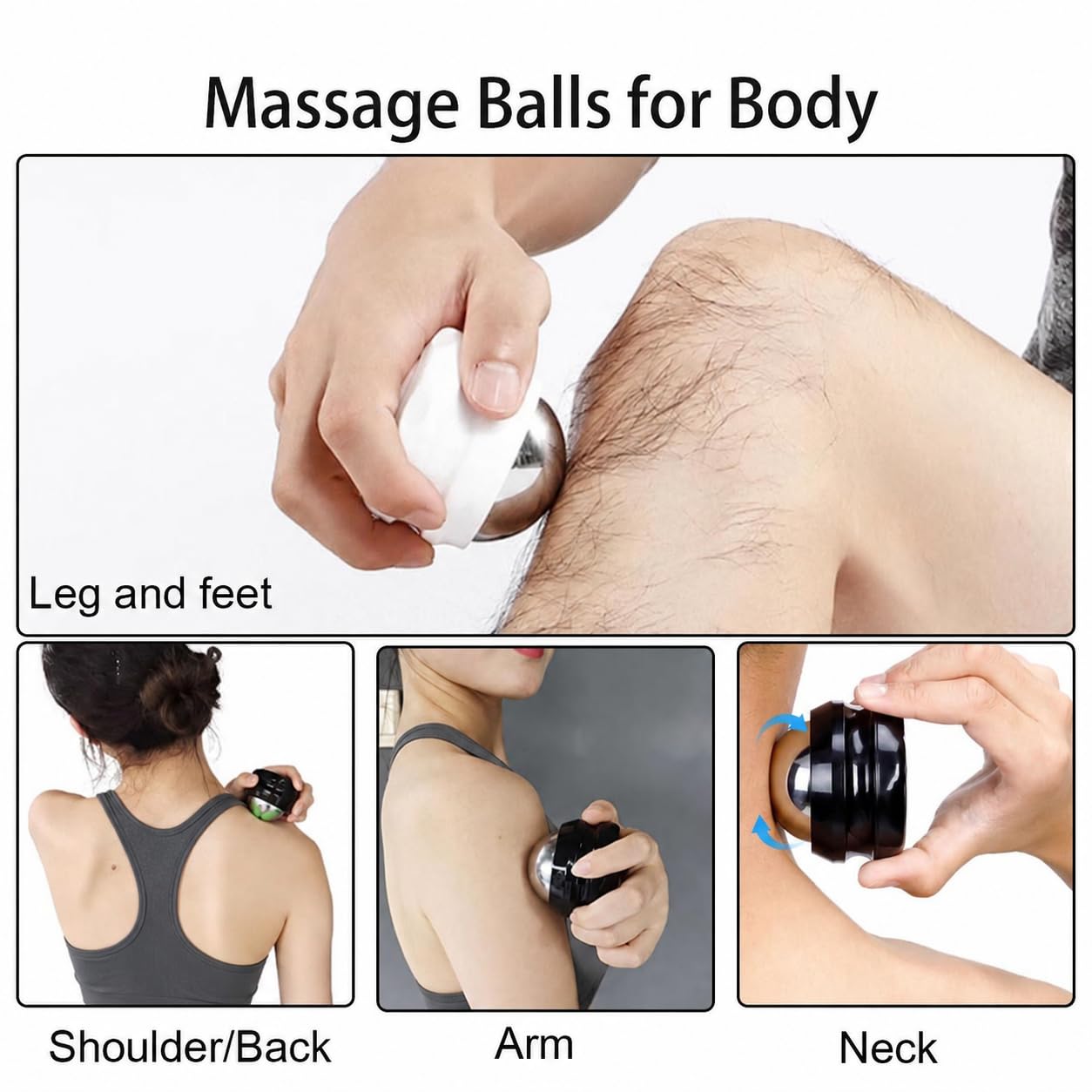 Flyfan Cold Massage Roller Ball - Gifts for Boyfriend Him Men Women, S - View 5