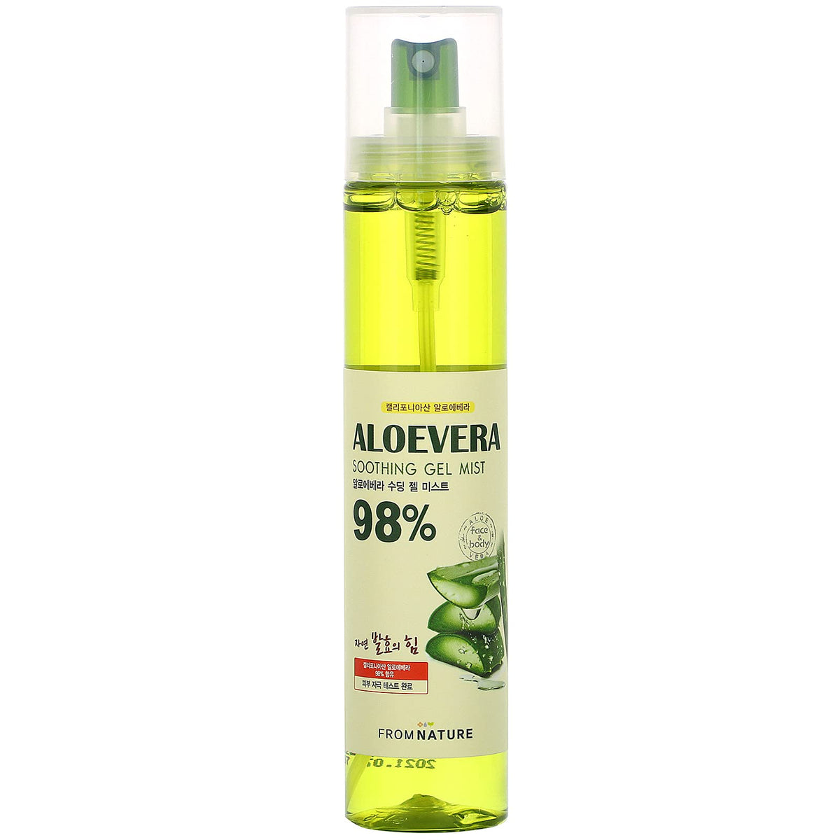 Aloe Vera 98 Moisture Soothing Gel Mist - FROMNATURE Official Product Imagery - 1