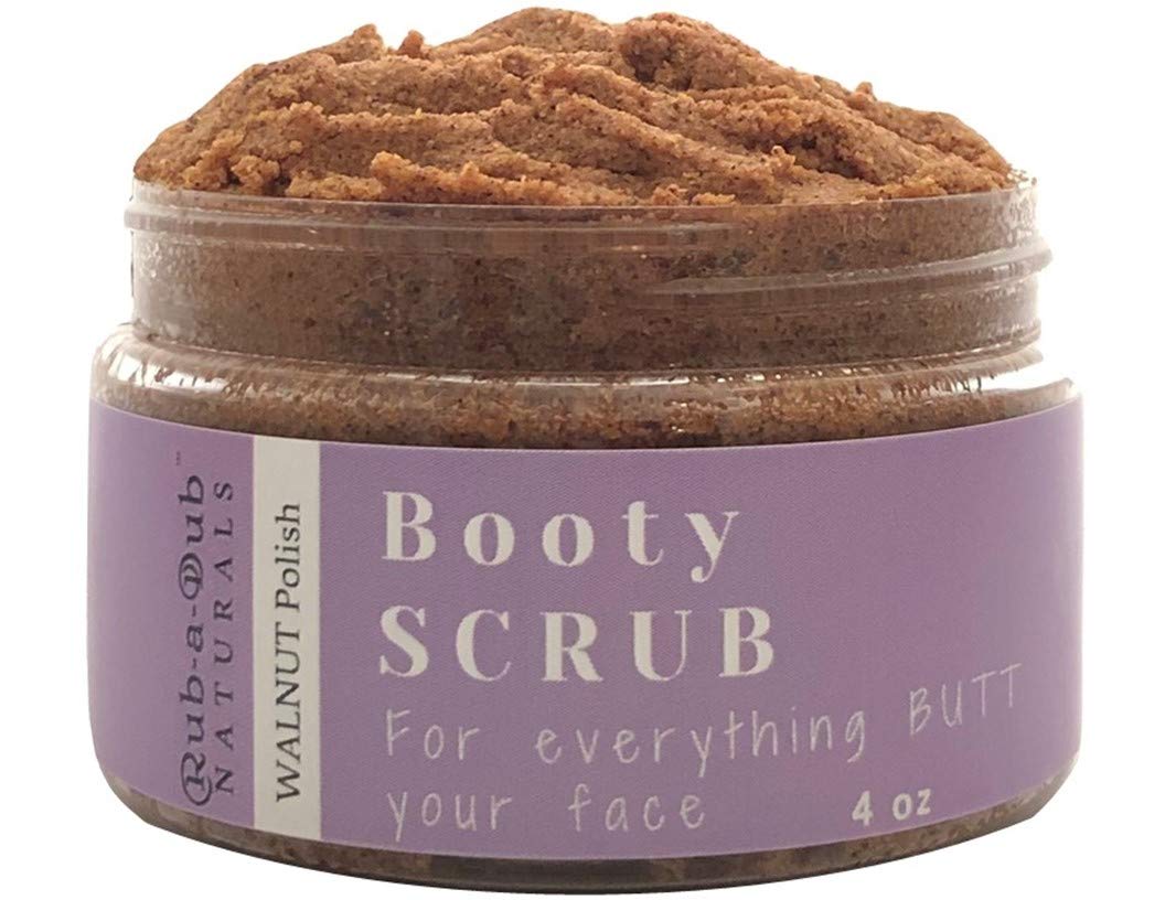 Rub-a-Dub Naturals Premium Walnut Body, Back and Booty Scrub, Exfoliating Butt - Rub-a-Dub Naturals Official Product View 2