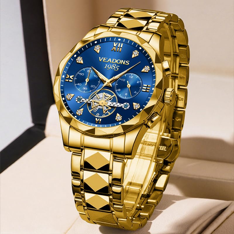 VEADONS Watches for Men Wrist Watches Analog Quartz Dress Watch - Product Imagery