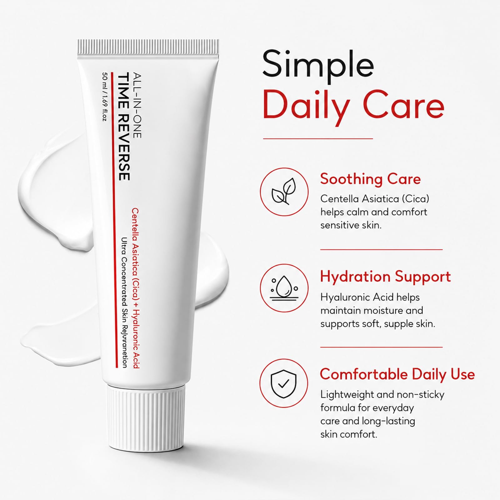 Brurtzexs Time Reverse Cream, All - One Korean Face Moisturizer with Cente - Brurtzexs Official Product View 3