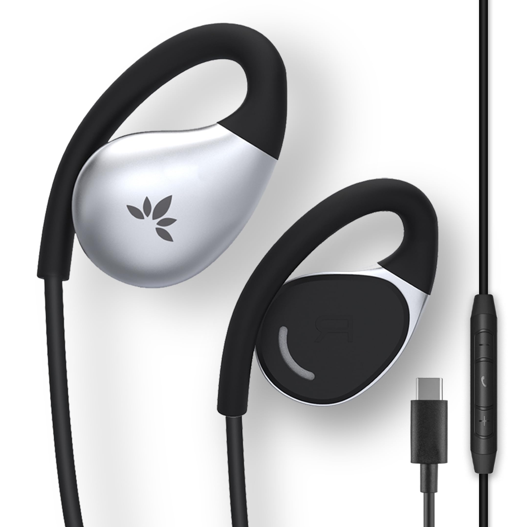 Avantree Resolve – 3.5mm AUX Wired Open-Ear Earbuds w/Mic & Over- - Avantree Official Product View 7