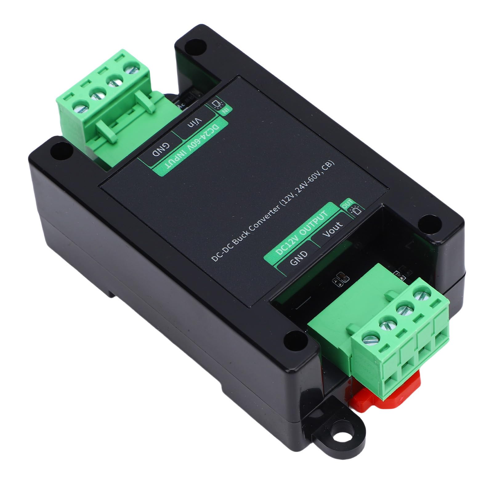 OPPWONG DC to DC Power Converter, 24 60V to 12V Step Down Voltage Converter, 5.08mm Terminal Block with Guide Rail Mount, Ideal for Flexible Connections