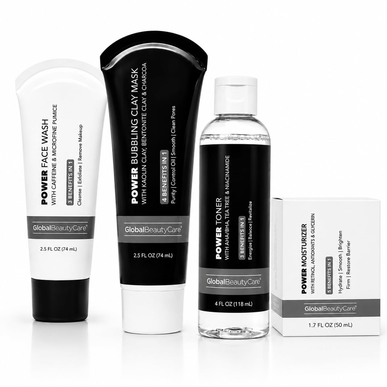 Global Beauty Care Glowing Vitamin C Skin Care Routine Bundle Kit - Global Beauty Care