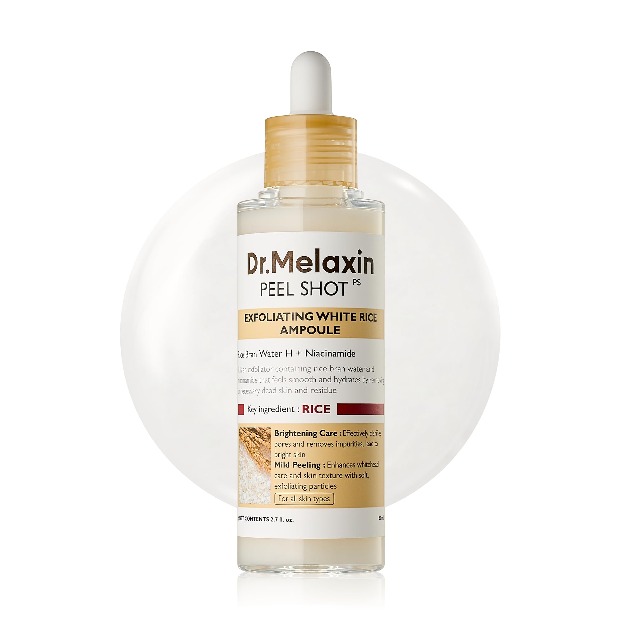 Dr.Melaxin Peel Shot Glow White Rice Peeling Ampoule with Rice - Dr.Melaxin