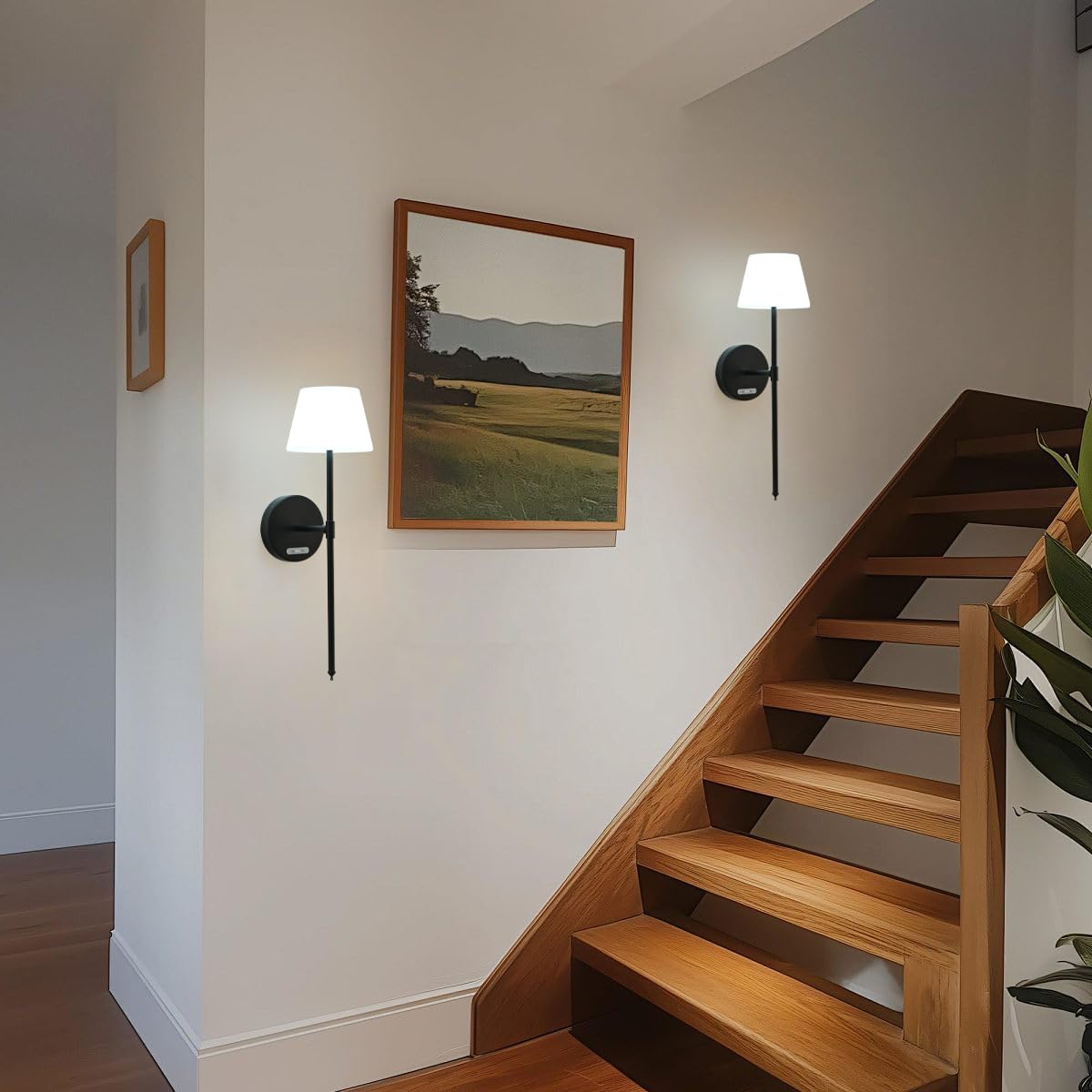 wall Light sconces Battery Operated Wireless Rechargeable - Mywellian Official Imagery - 7