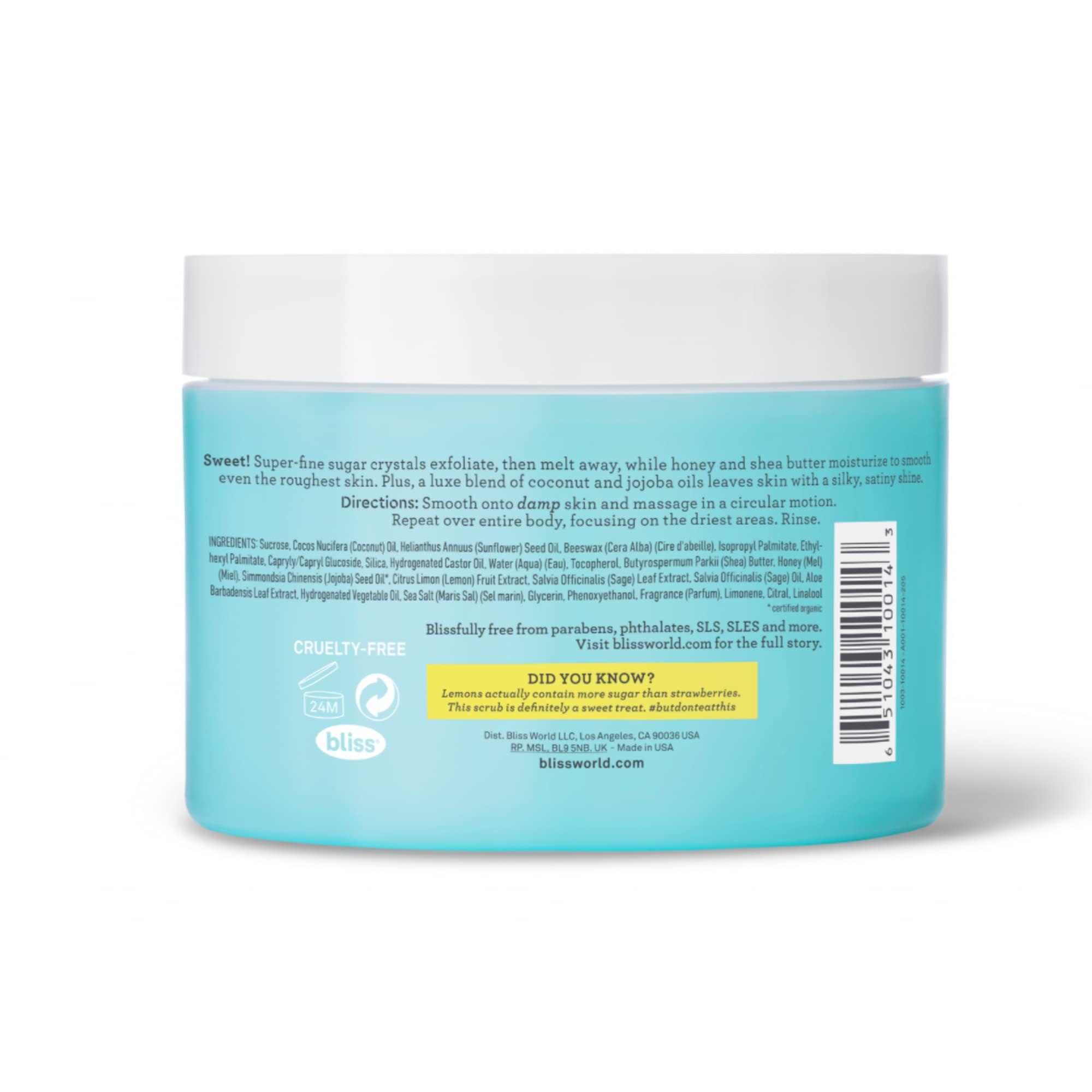 Bliss Satin - Skin Lemon and Sage Body Polish Scrub - Bliss Official Product View 3