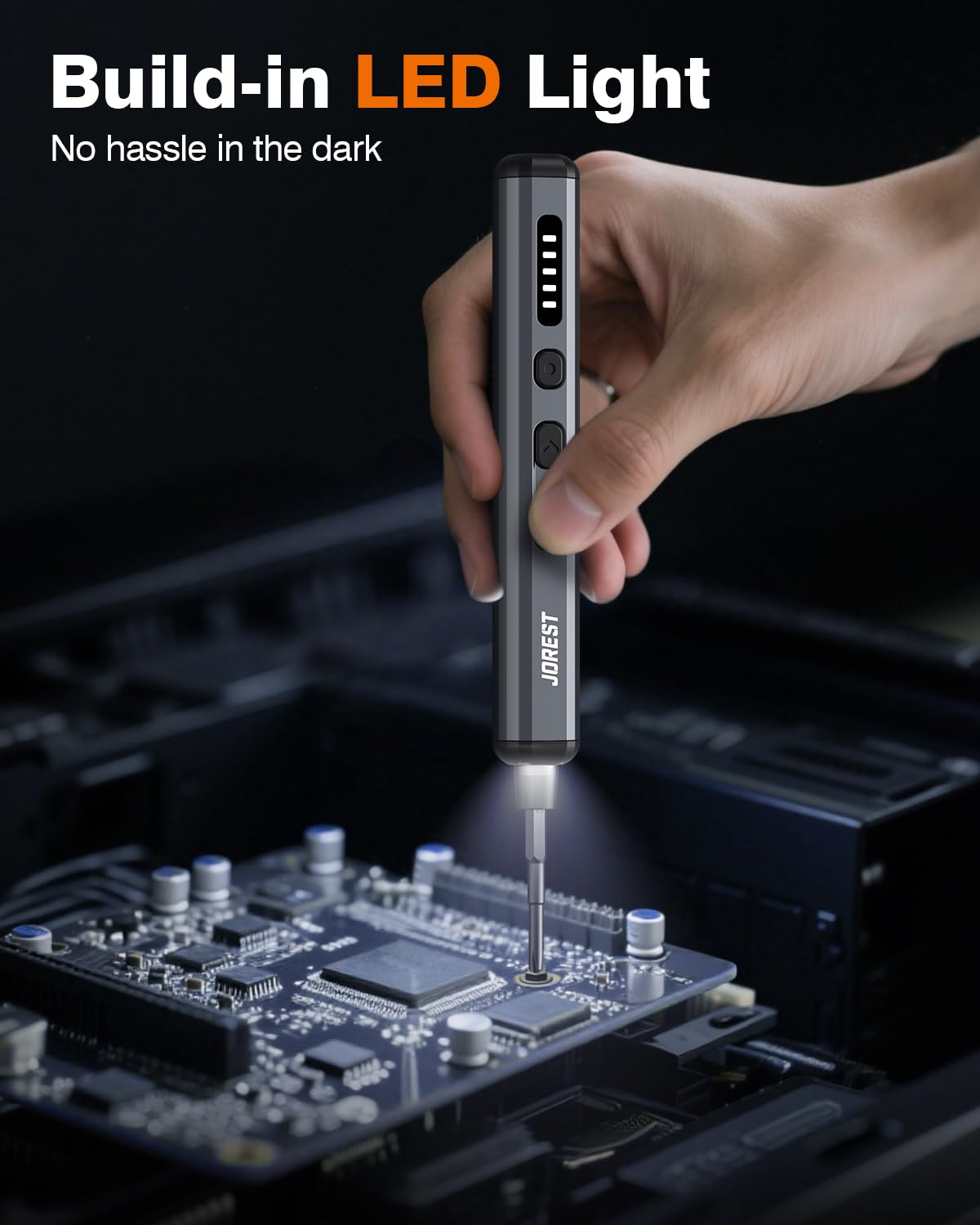 JOREST Mini Electric Screwdriver Small Cordless Precision - Jorest Official Imagery - 5
