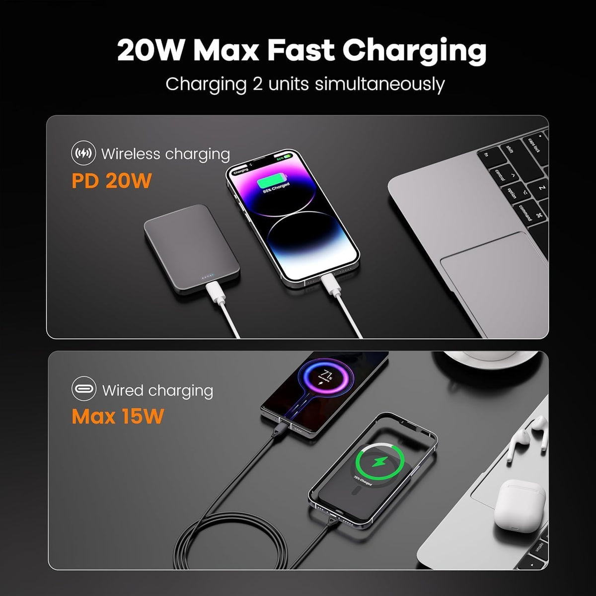 Magnetic Portable Charger Industry First Titanium Power Bank - Catmart Official Imagery - 6