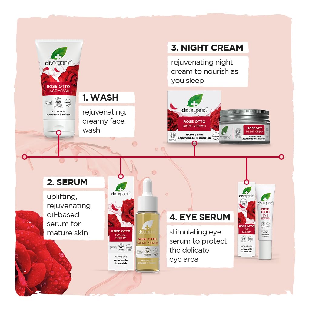 Dr Organic Rose Otto Facial Serum - Dr. Organic Official Imagery - 7