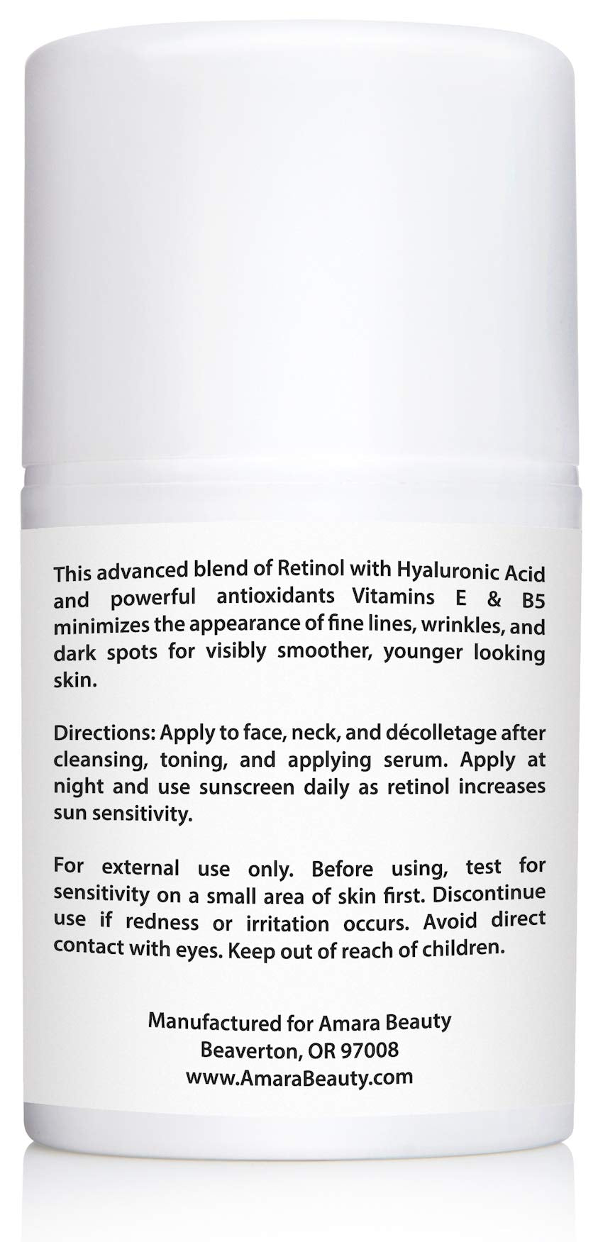 Retinol Cream for Face 2 5 with Hyaluronic Acid Vitamins E - Amara Beauty Official Imagery - 6