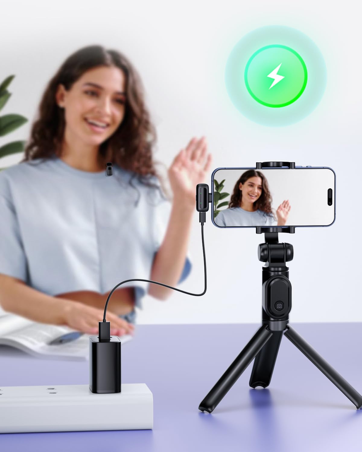 T1 mini Wireless Lavalier Microphone for iPhone Android iPad - METTOMUS Official Imagery - 7