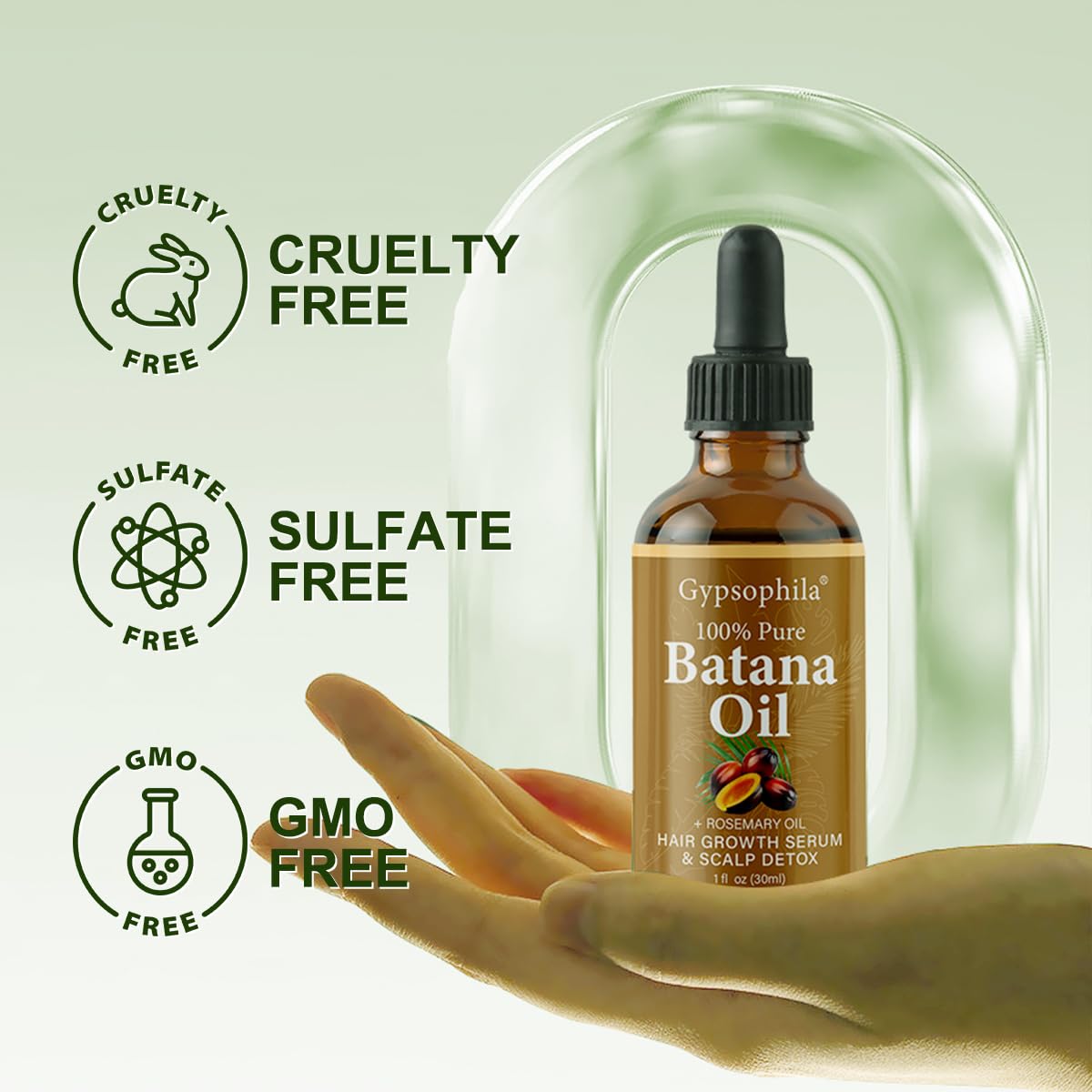 Gypsophila Batana Oil for Hair Growth - 100% Pure Natural Hair Growth Oil & No - Gypsophila Official Product View 4