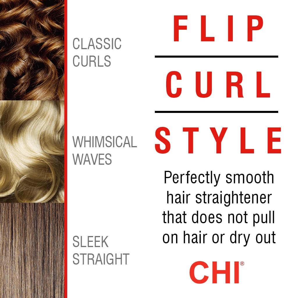 CHI Original 1-inch ceramic hair straightener flat iron for sleek, smooth hair styling with advanced ceramic technology.