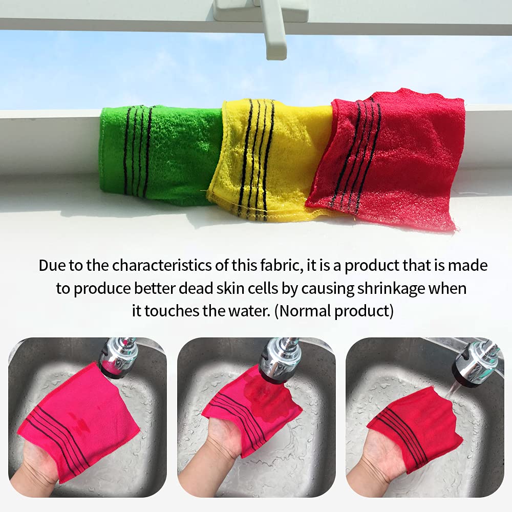 AALINAA Korean Italy Towel Genuine Korean Exfoliating Scrub Bath Mitten Green - AALINAA Official Product View 6