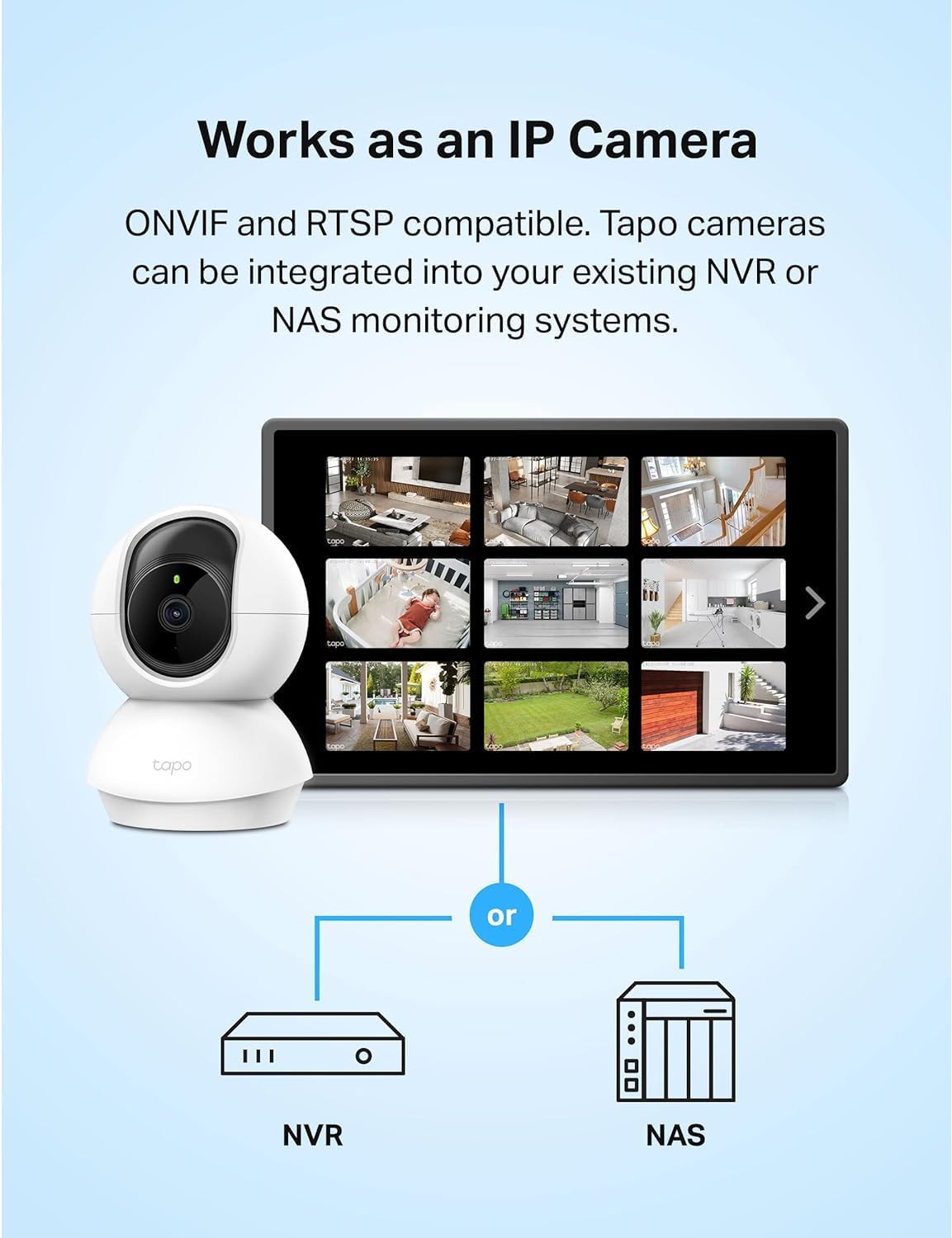 Tapo 1080p Pan Tilt Security Camera for Baby Monitor Pet - Premium Selection Official Imagery - 8