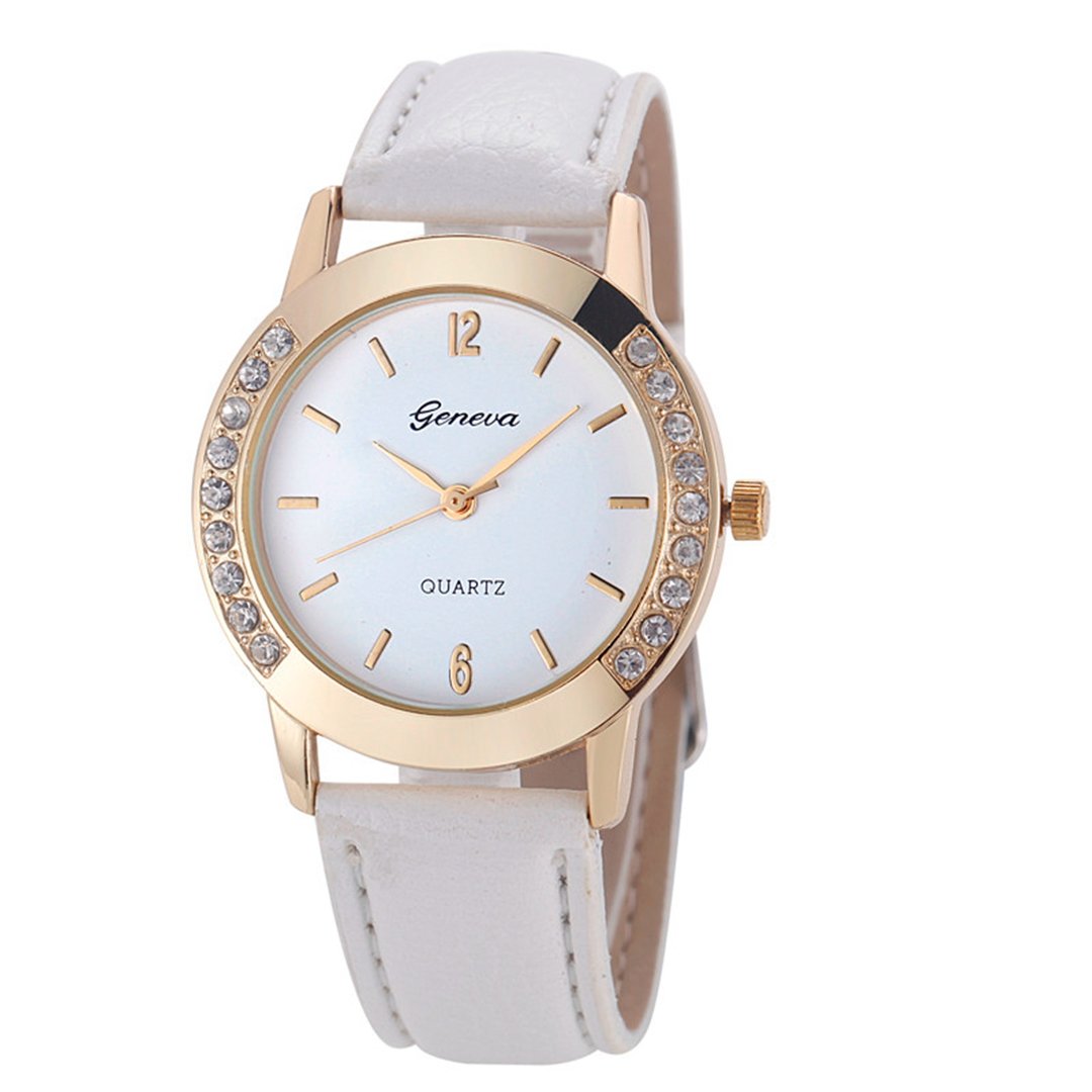 10 Pack Wholesale Women Watches Leather Rhinestone Inlaid - yunanwa Official Imagery - 5