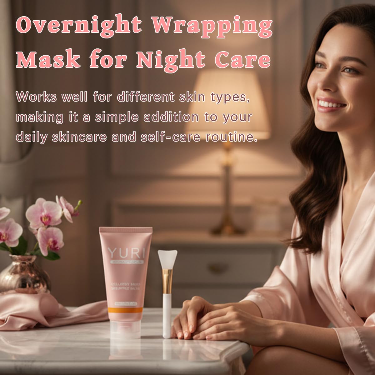 YURI Collagen Mask, Collagen Night Wrapping Mask 1PCS, Peel Off - IYUWE